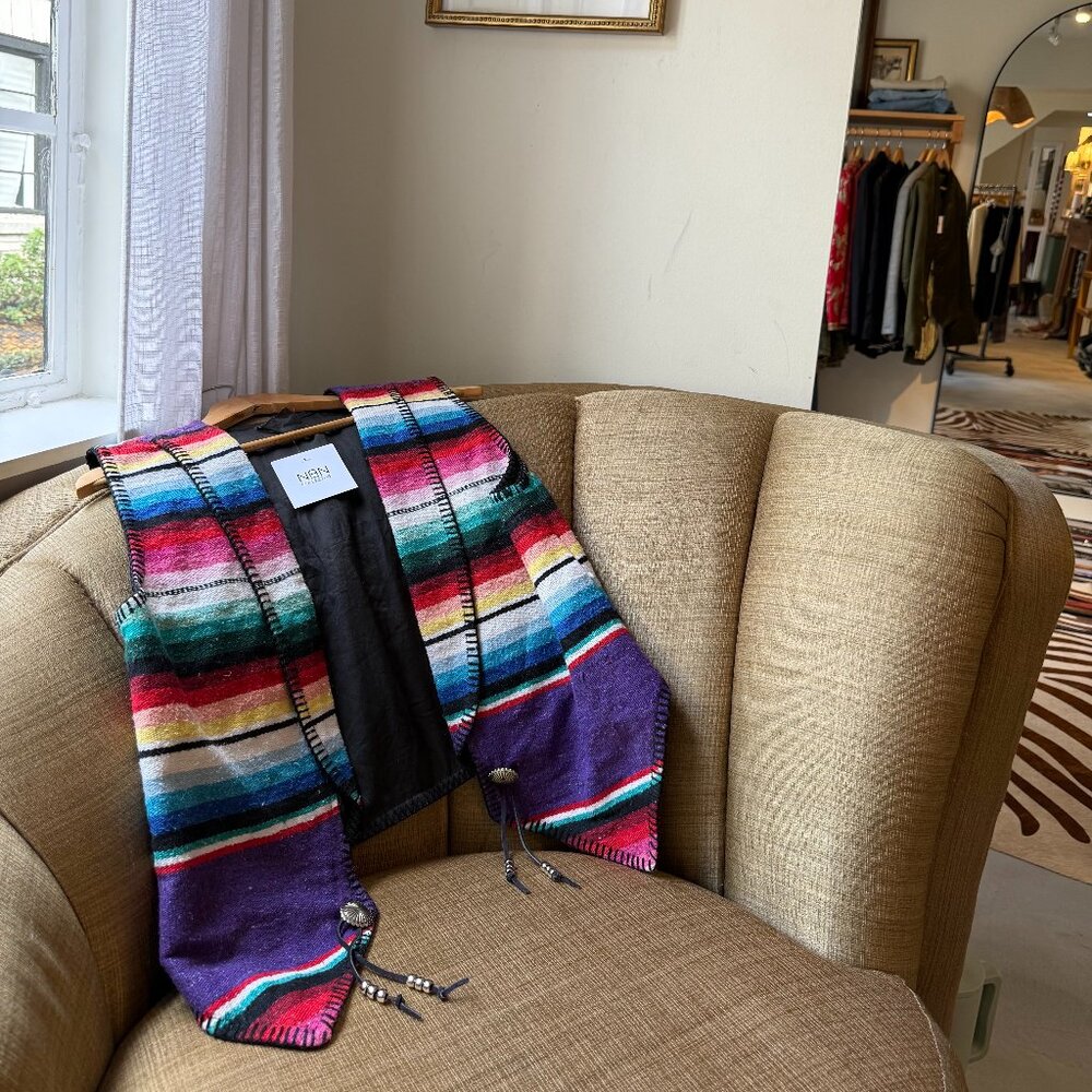 Vintage Serape Stripe Vest